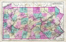 Pennsylvania - County Map, Montgomery County 1877